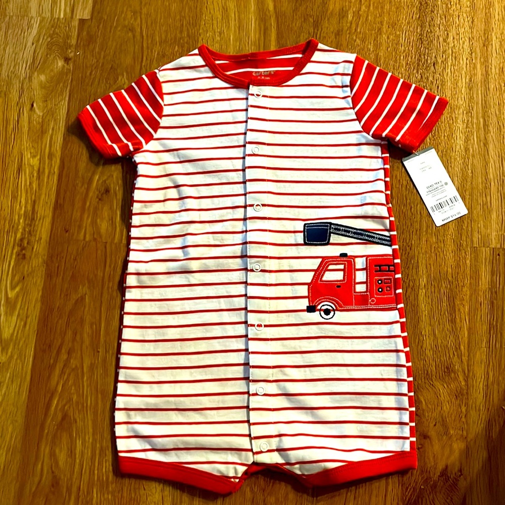 Carter’s fireman onesie